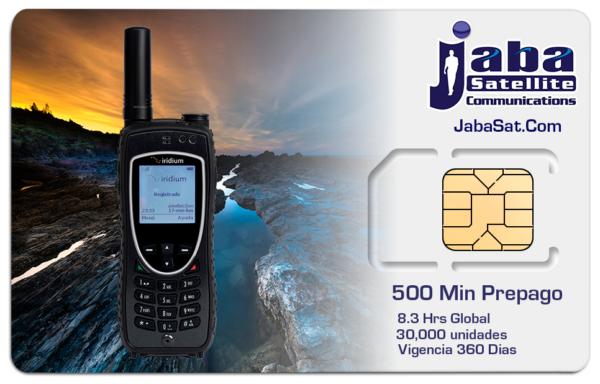 500Min SIM Prepago IRIDIUM LATAM - Image 1